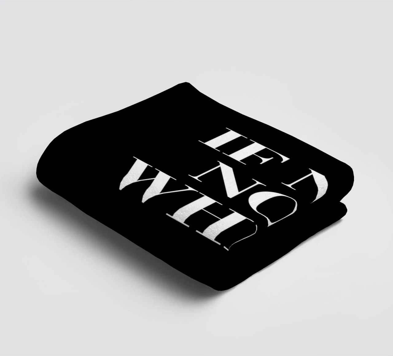 If Not Now When Motivating Typography Design towel by THE MOTIVATED TYPE
