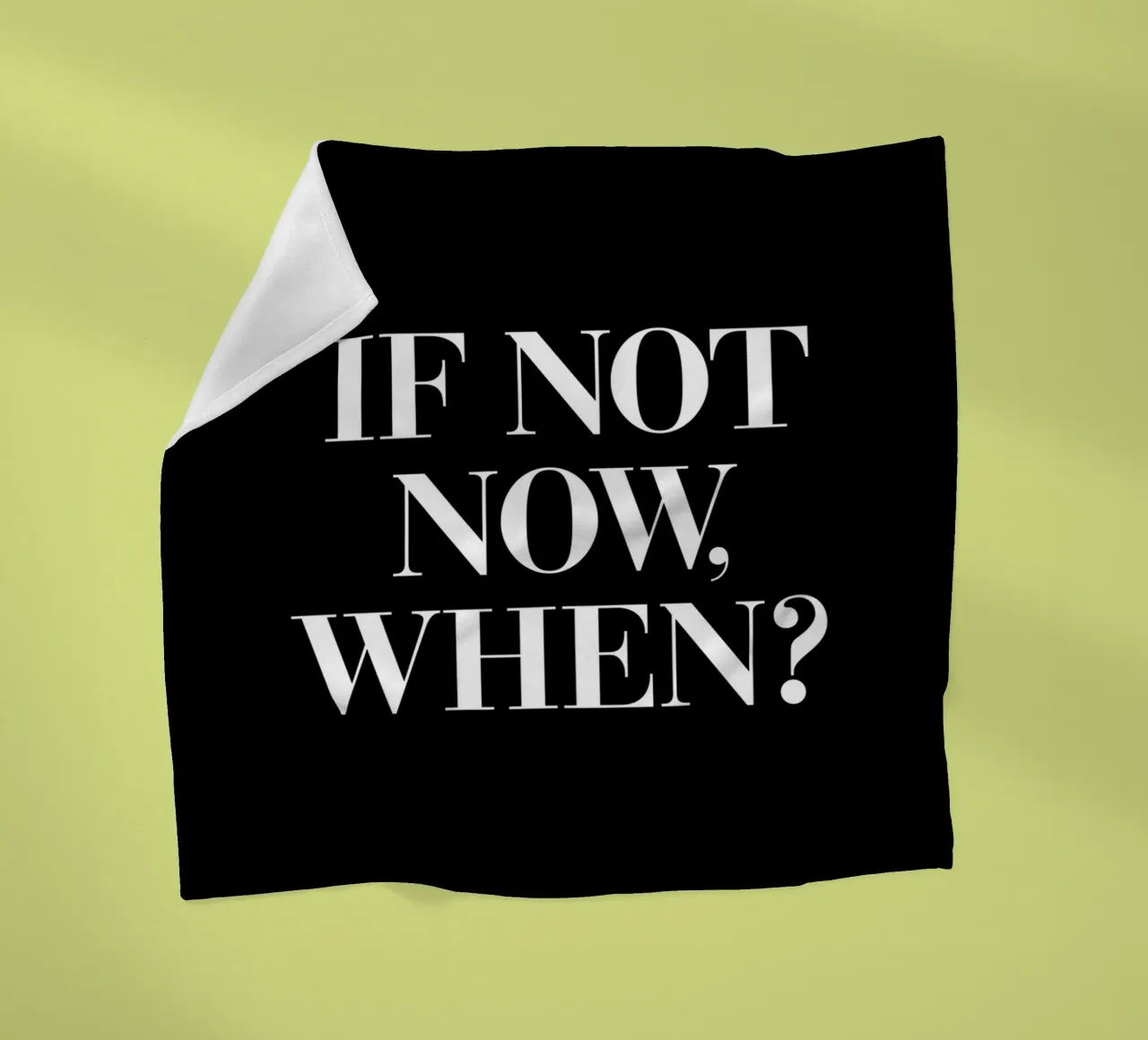 Se non ora Quando motivare il design tipografico coperta in pile da THE MOTIVATED TYPE