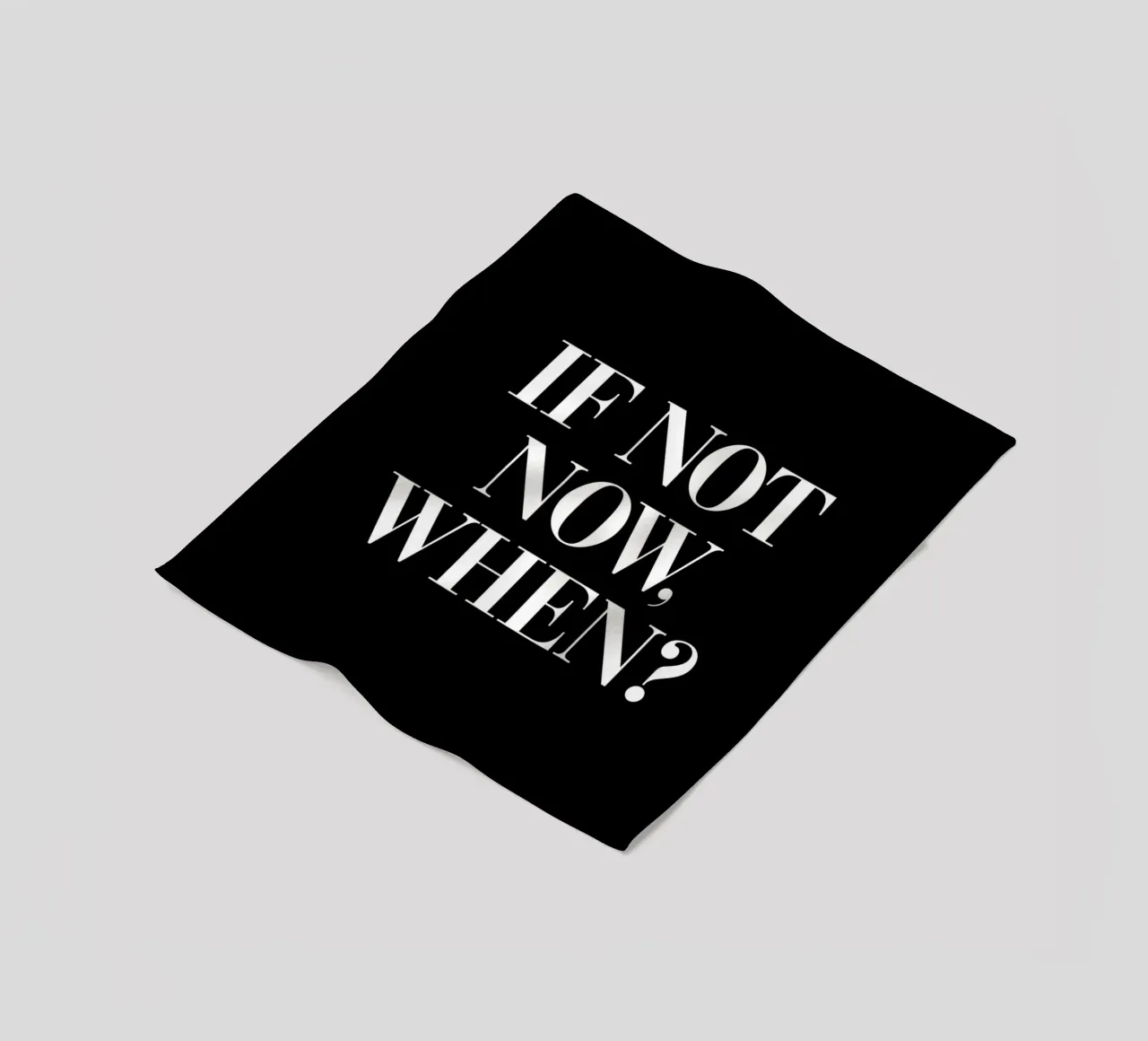 Se non ora Quando motivare il design tipografico coperta in pile da THE MOTIVATED TYPE