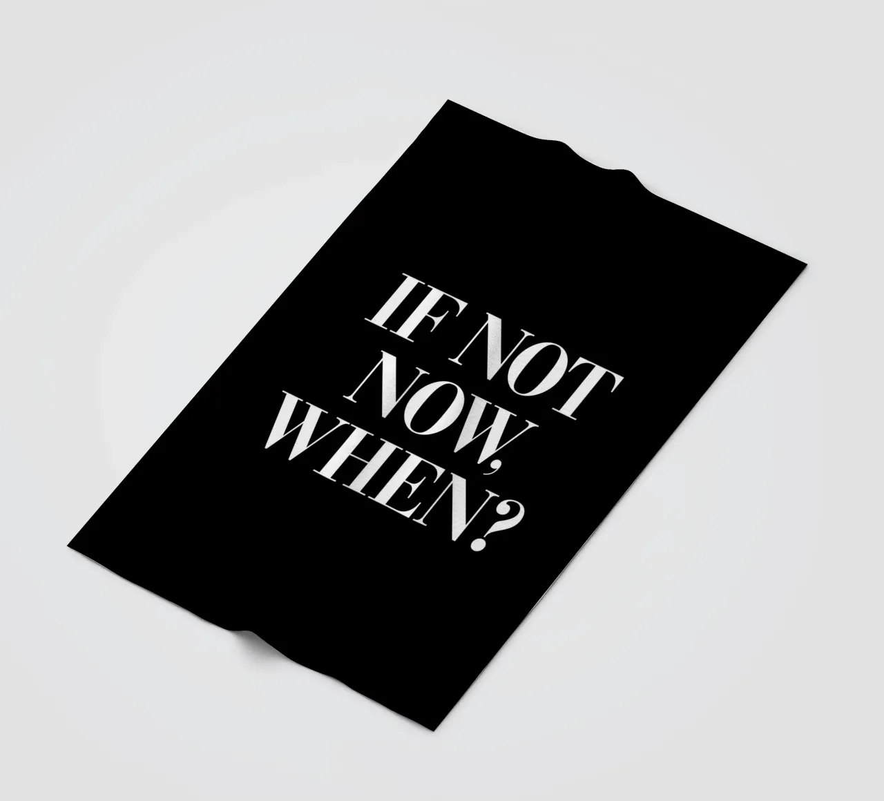 Se non ora Quando motivare il design tipografico coperta in pile da THE MOTIVATED TYPE