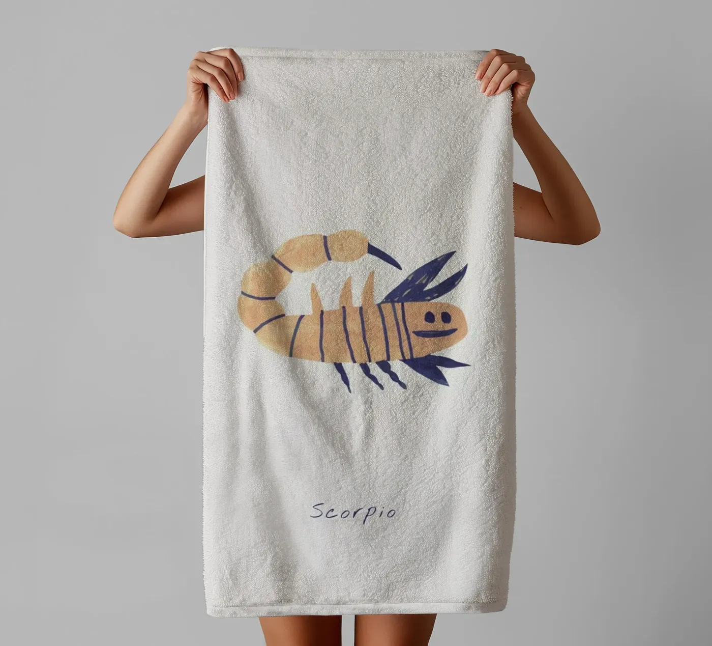 Scorpio towel by Little Flourishes