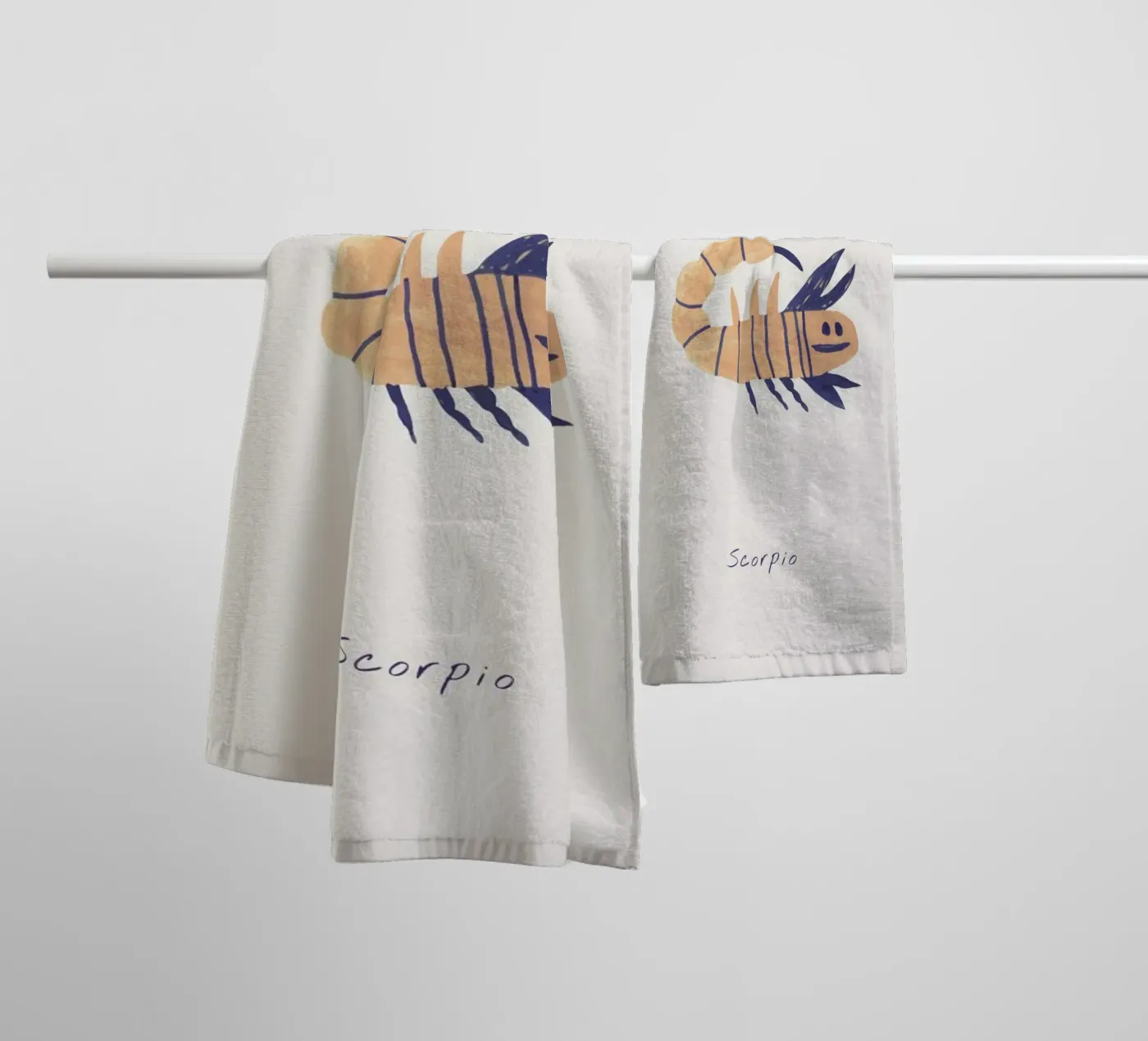 Scorpio towel by Little Flourishes