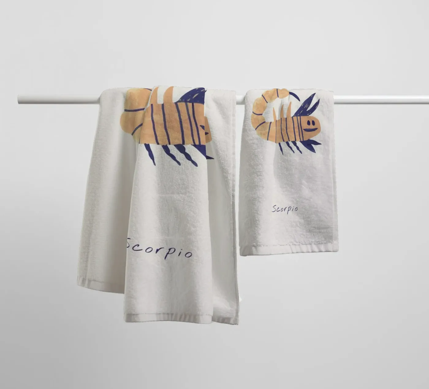 Scorpio towel by Little Flourishes