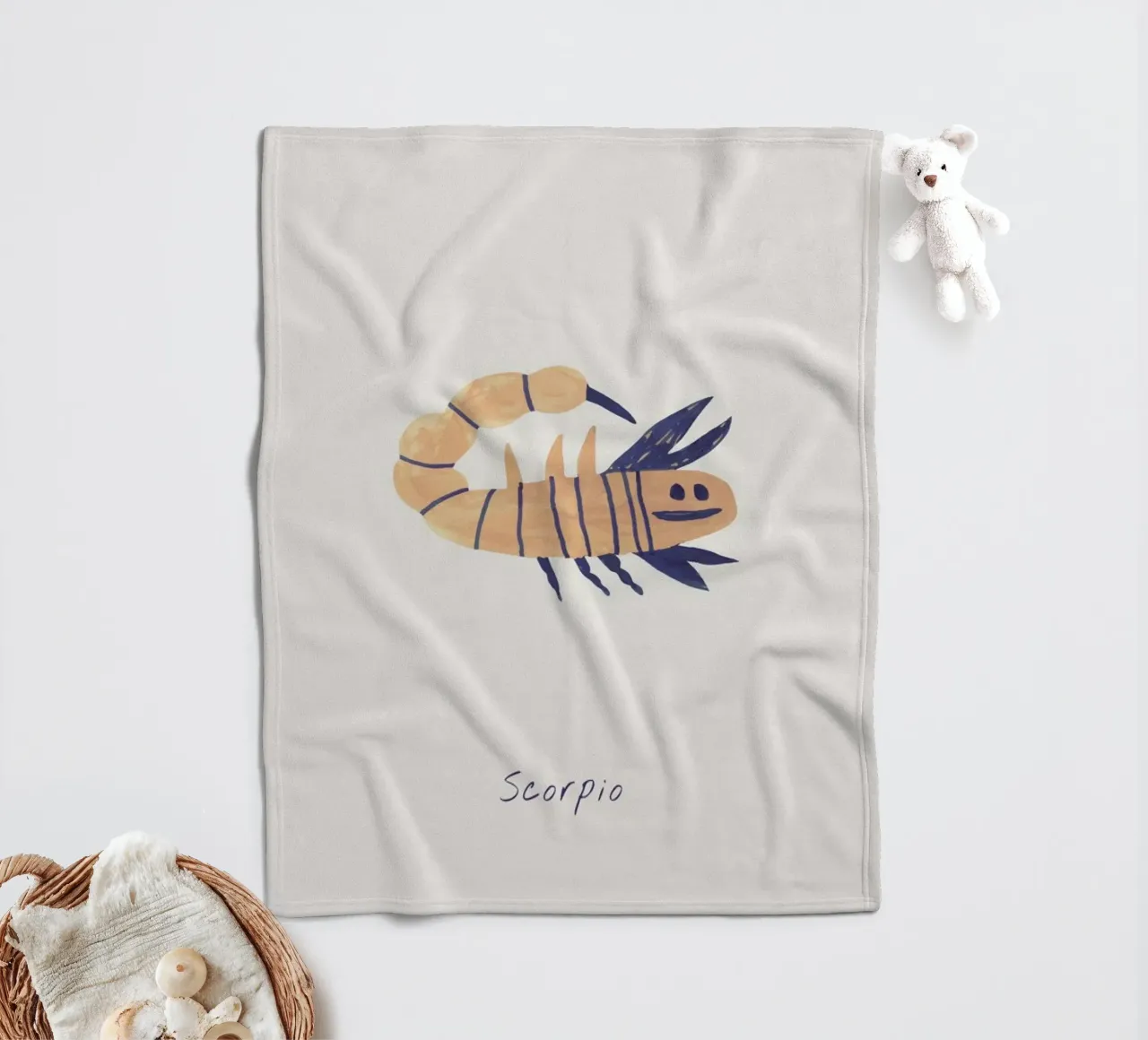 Scorpio coperta in pile da Little Flourishes