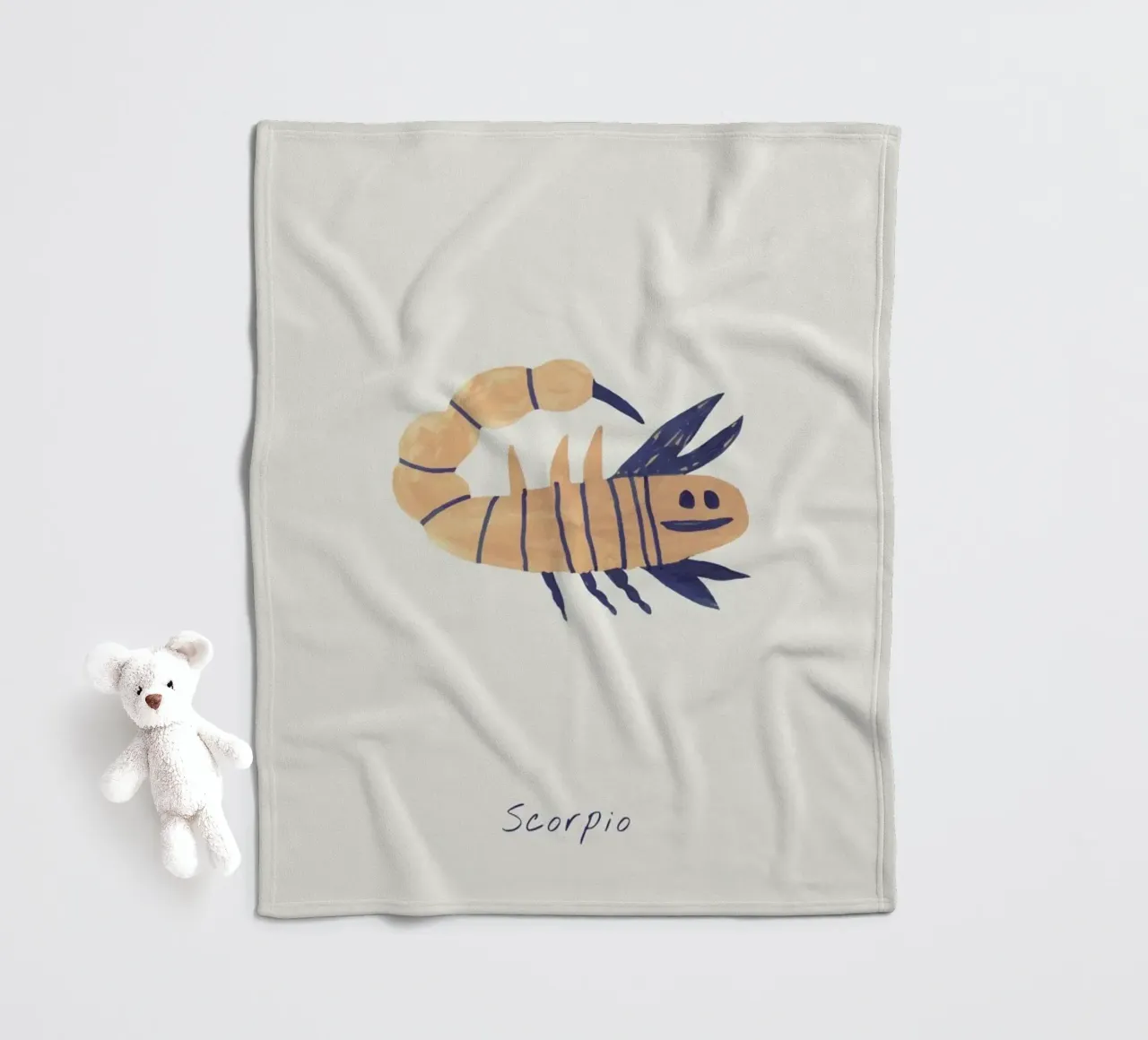 Scorpio coperta in pile da Little Flourishes