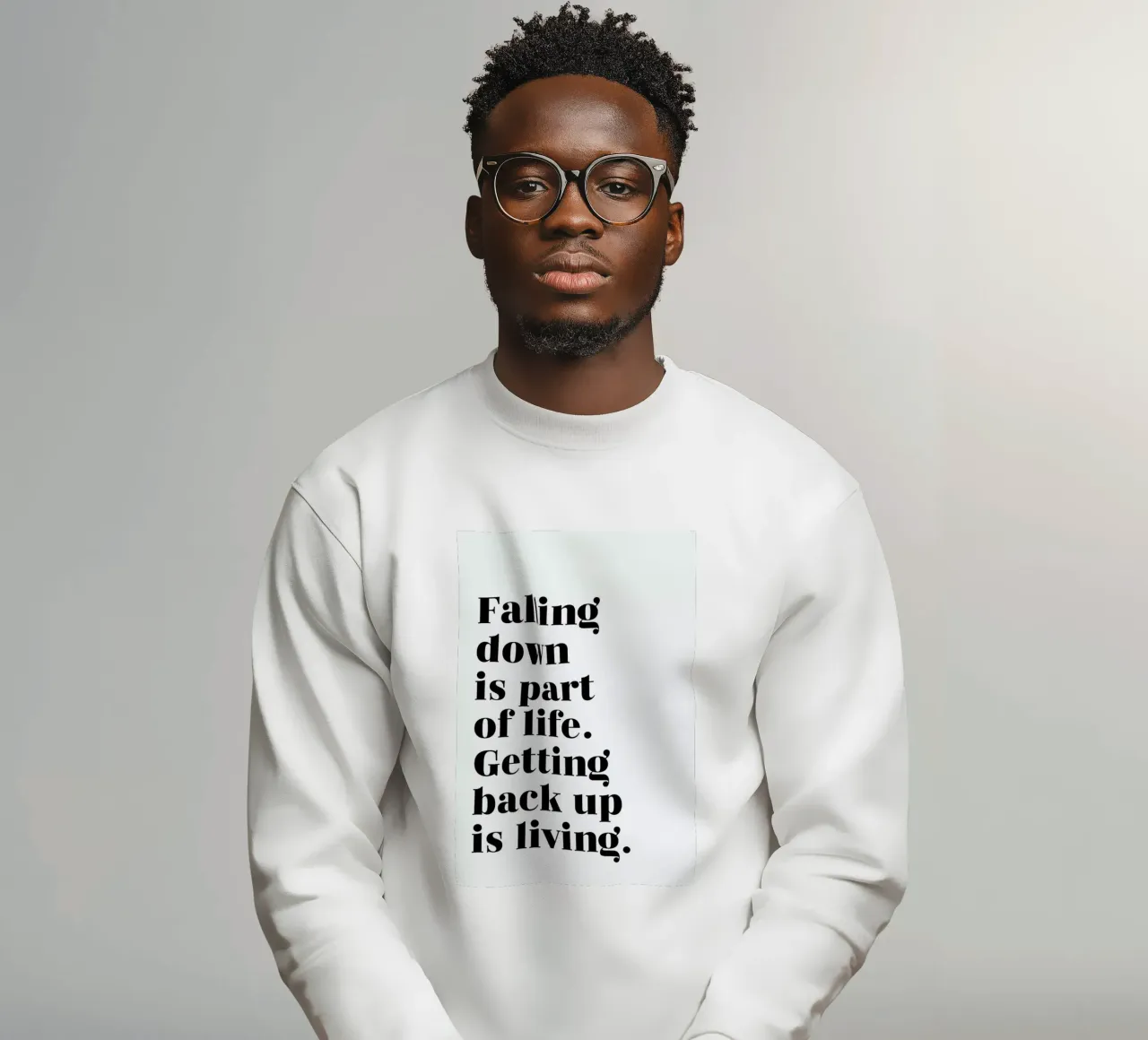Get Back Up Sweatshirt von typed