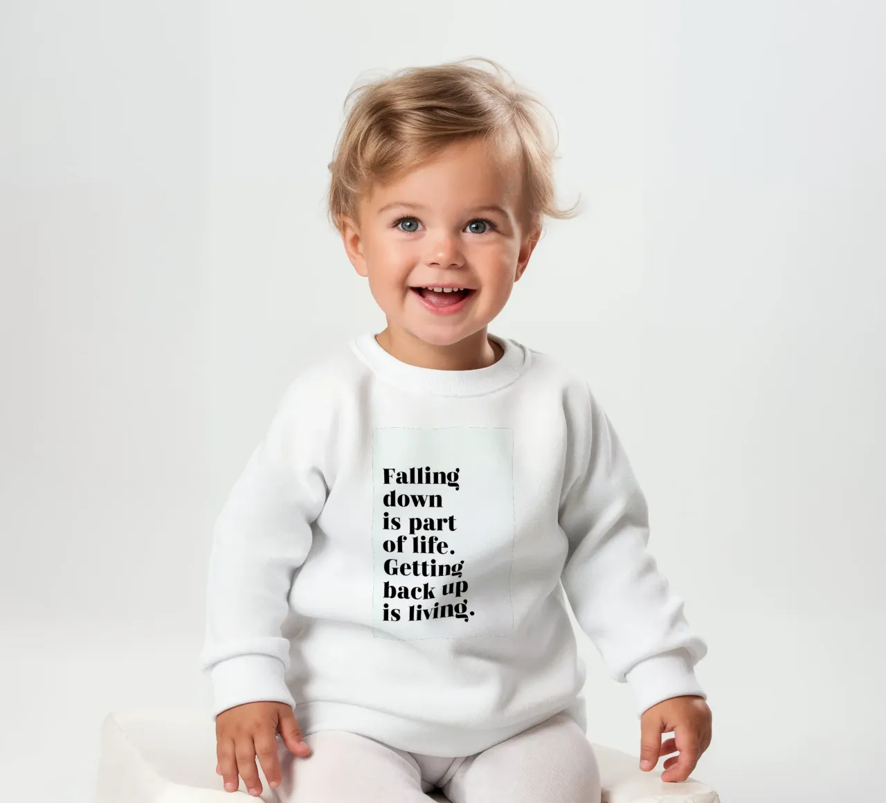 Get Back Up baby sweatshirt by typed