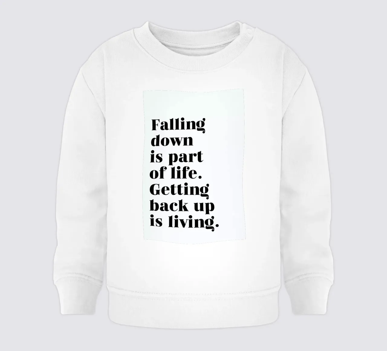 Get Back Up baby sweatshirt by typed
