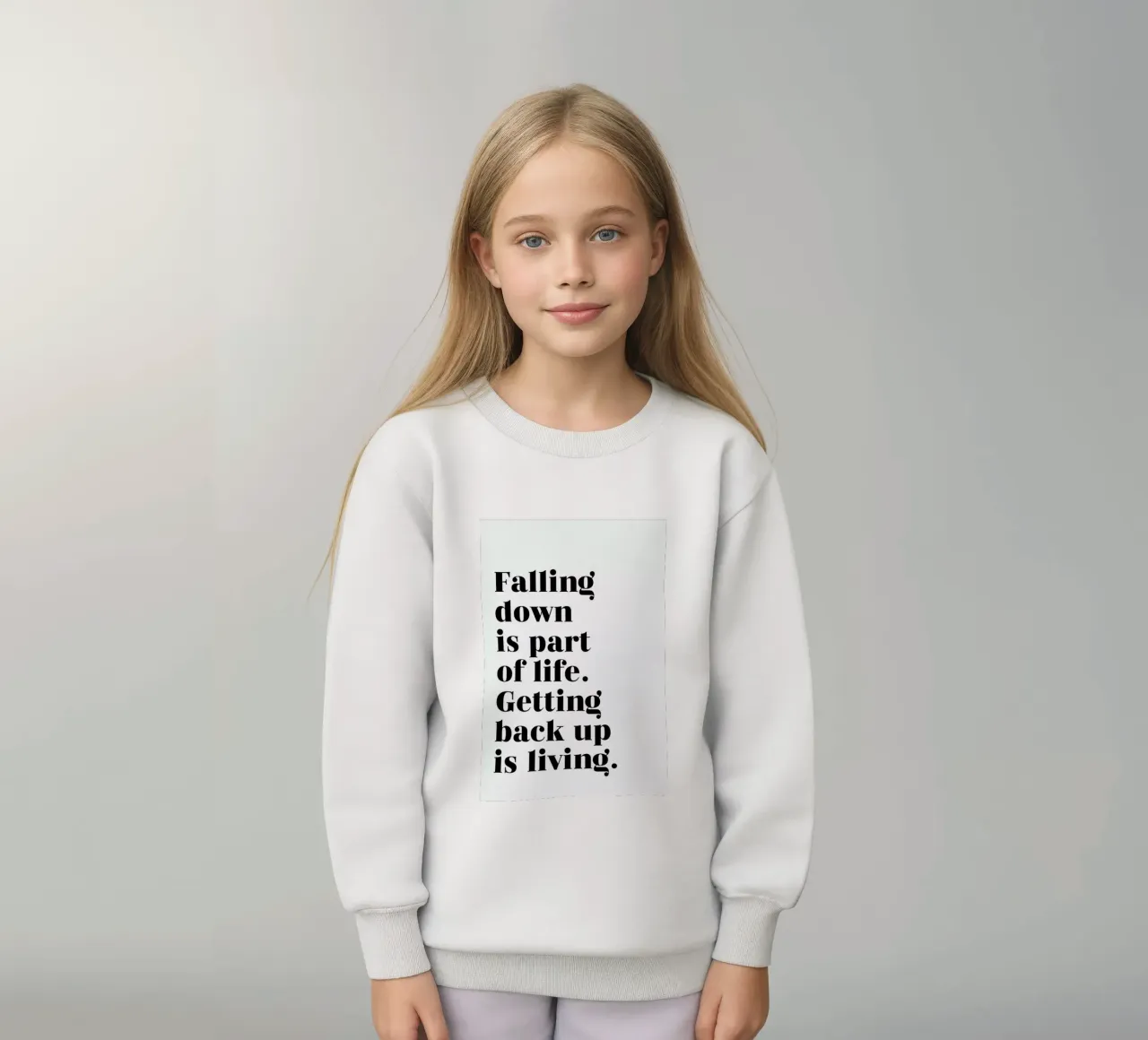 Get Back Up kids sweatshirt by typed