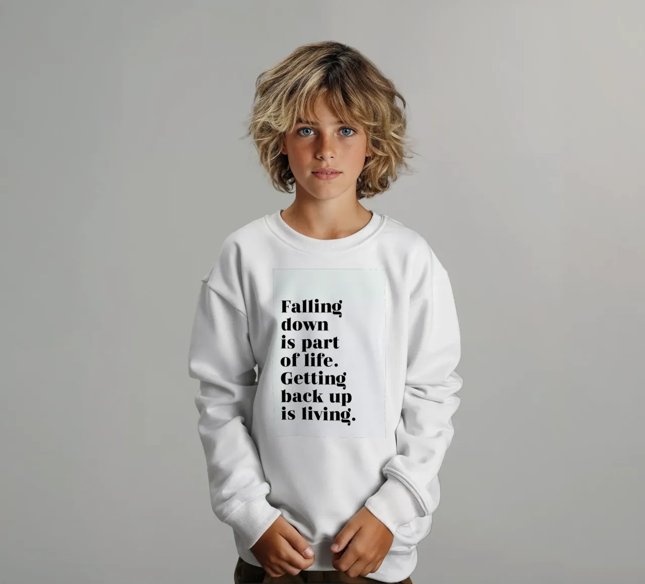 Get Back Up kids sweatshirt by typed