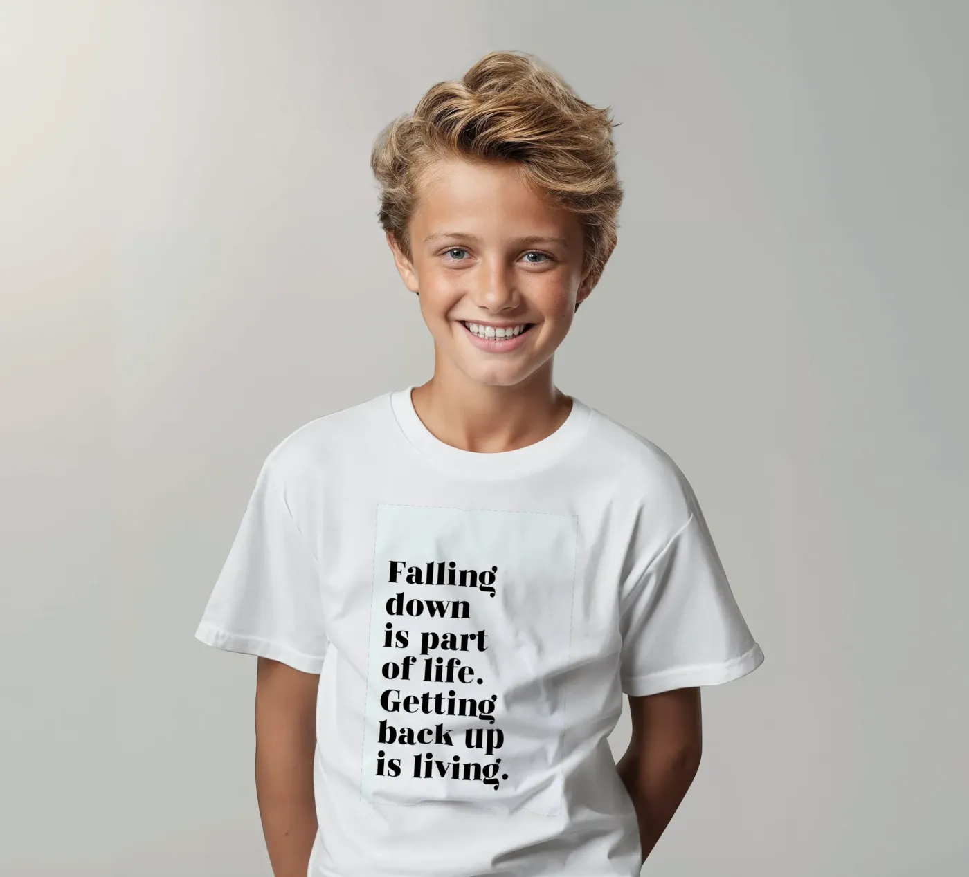 Get Back Up t-shirt bambini da typed