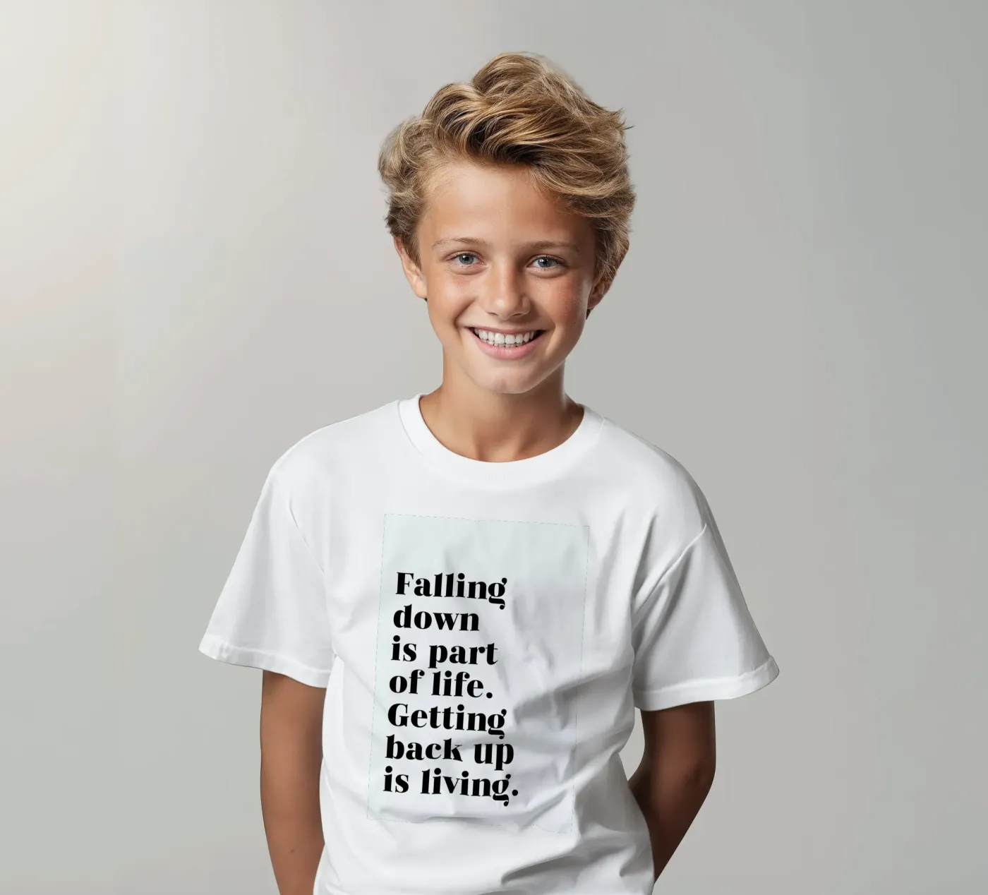 Get Back Up t-shirt bambini da typed