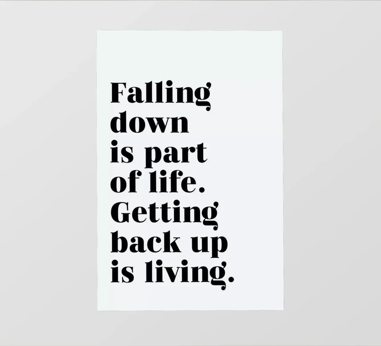 Get Back Up telo in pvc da typed