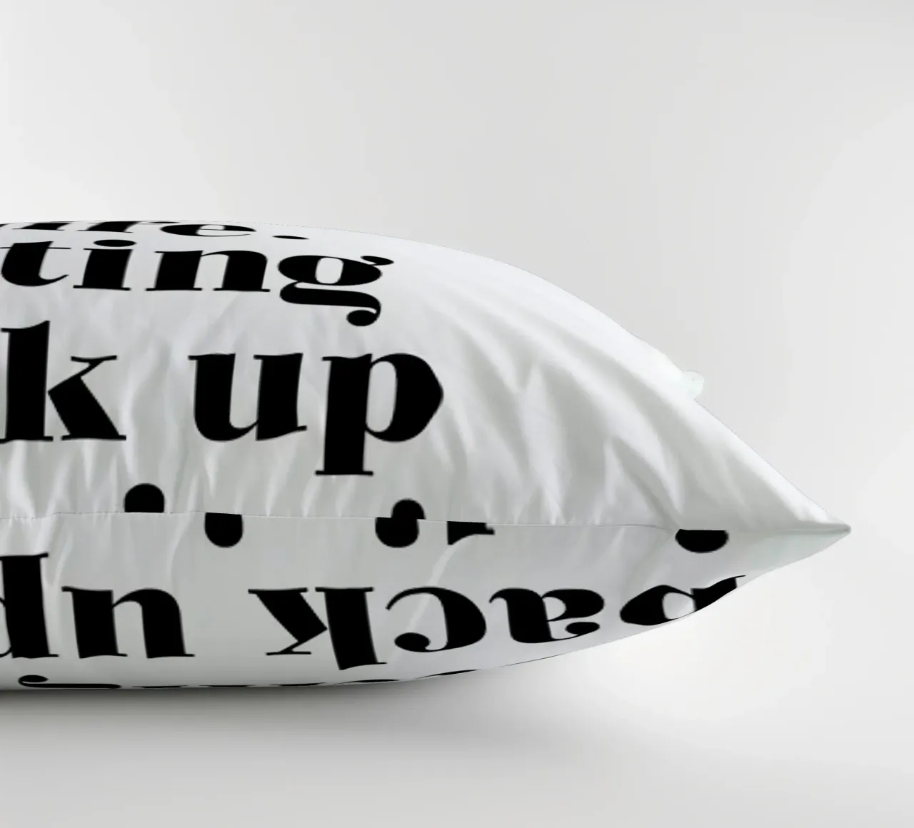 Get Back Up cuscino da typed