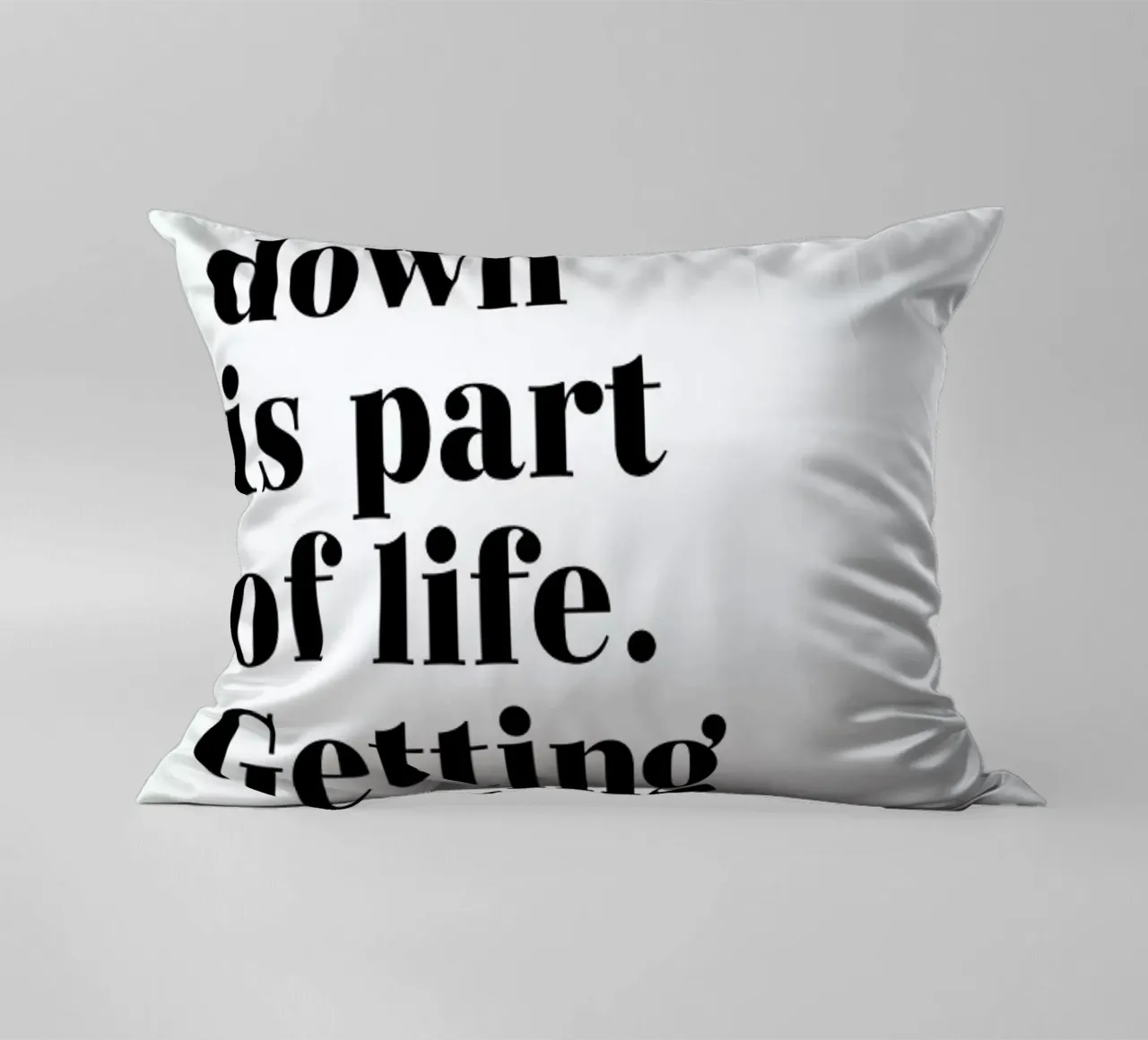 Get Back Up cuscino da typed