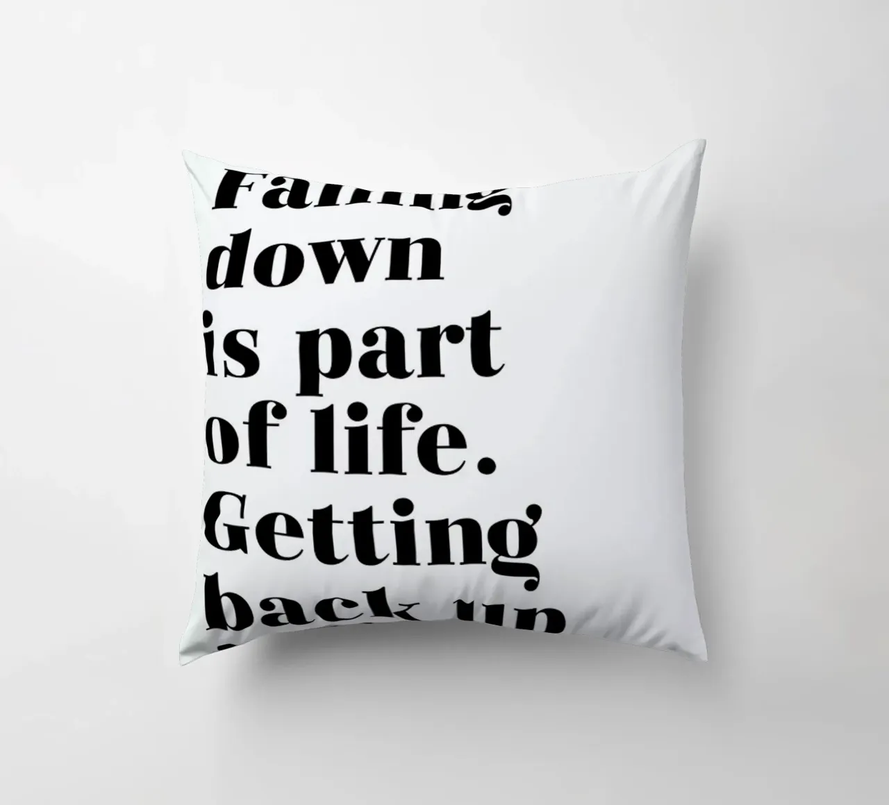 Get Back Up cuscino da typed