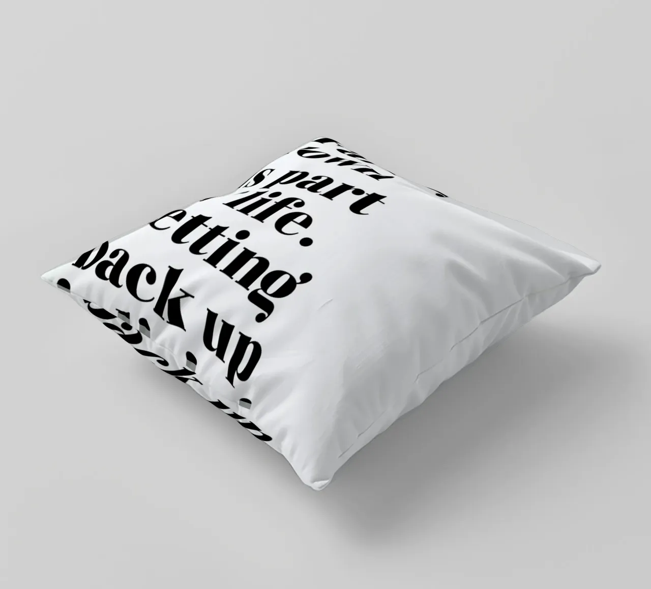 Get Back Up cuscino da typed