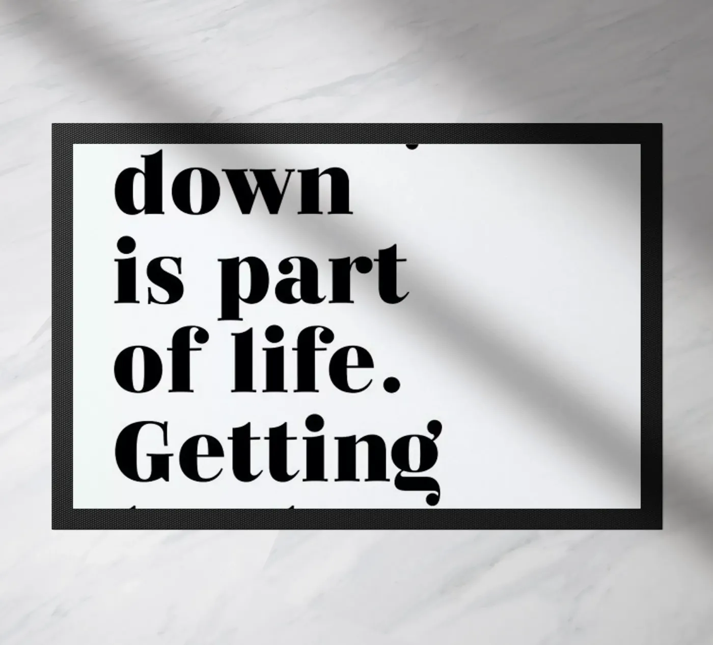 Get Back Up paillasson de typed