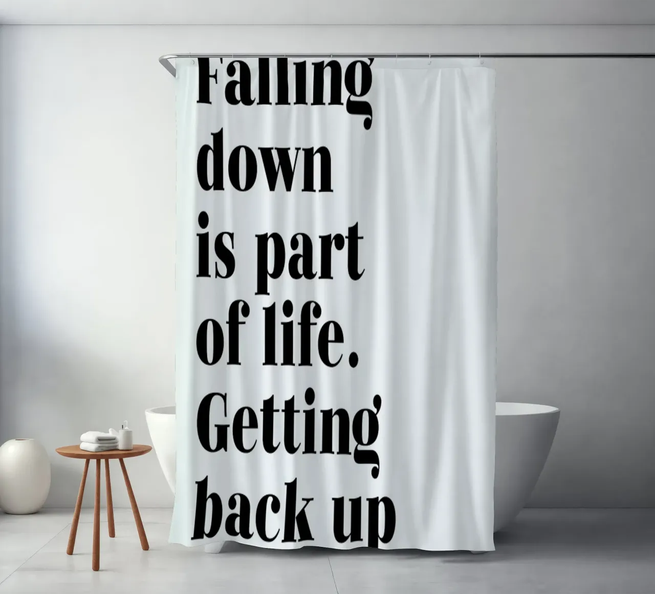 Get Back Up tenda da doccia da typed
