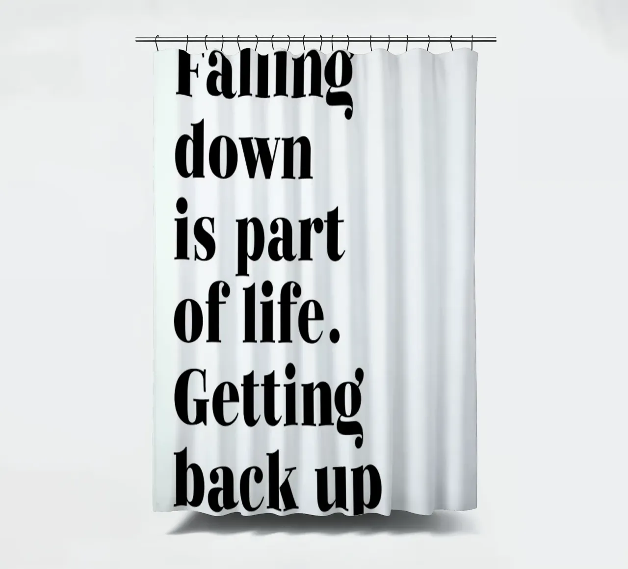 Get Back Up tenda da doccia da typed