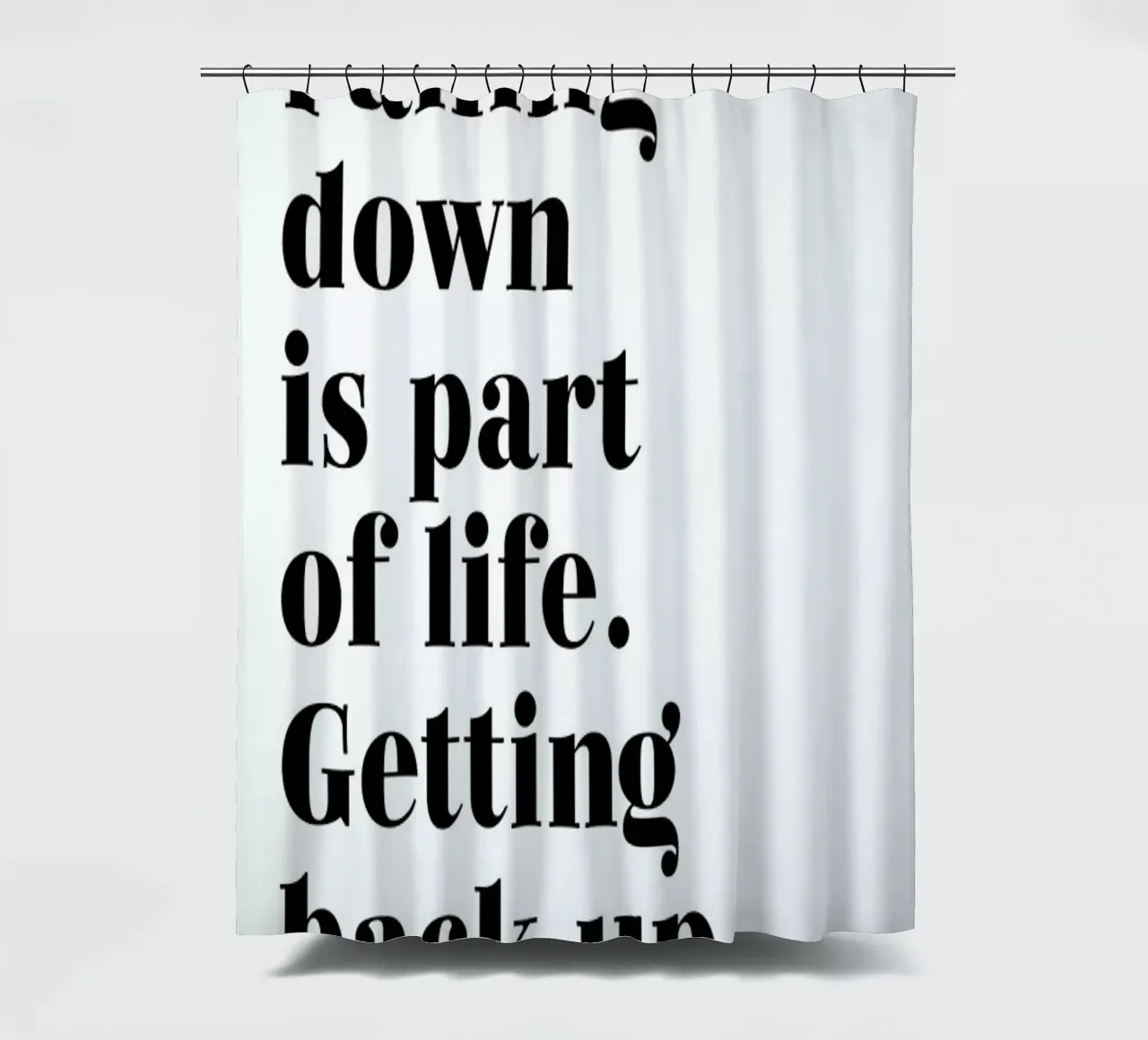 Get Back Up tenda da doccia da typed