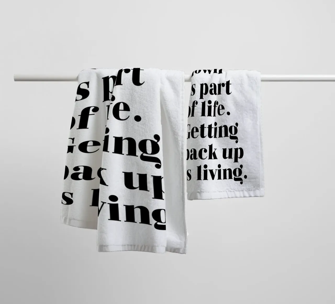 Get Back Up asciugamano da bagno da typed