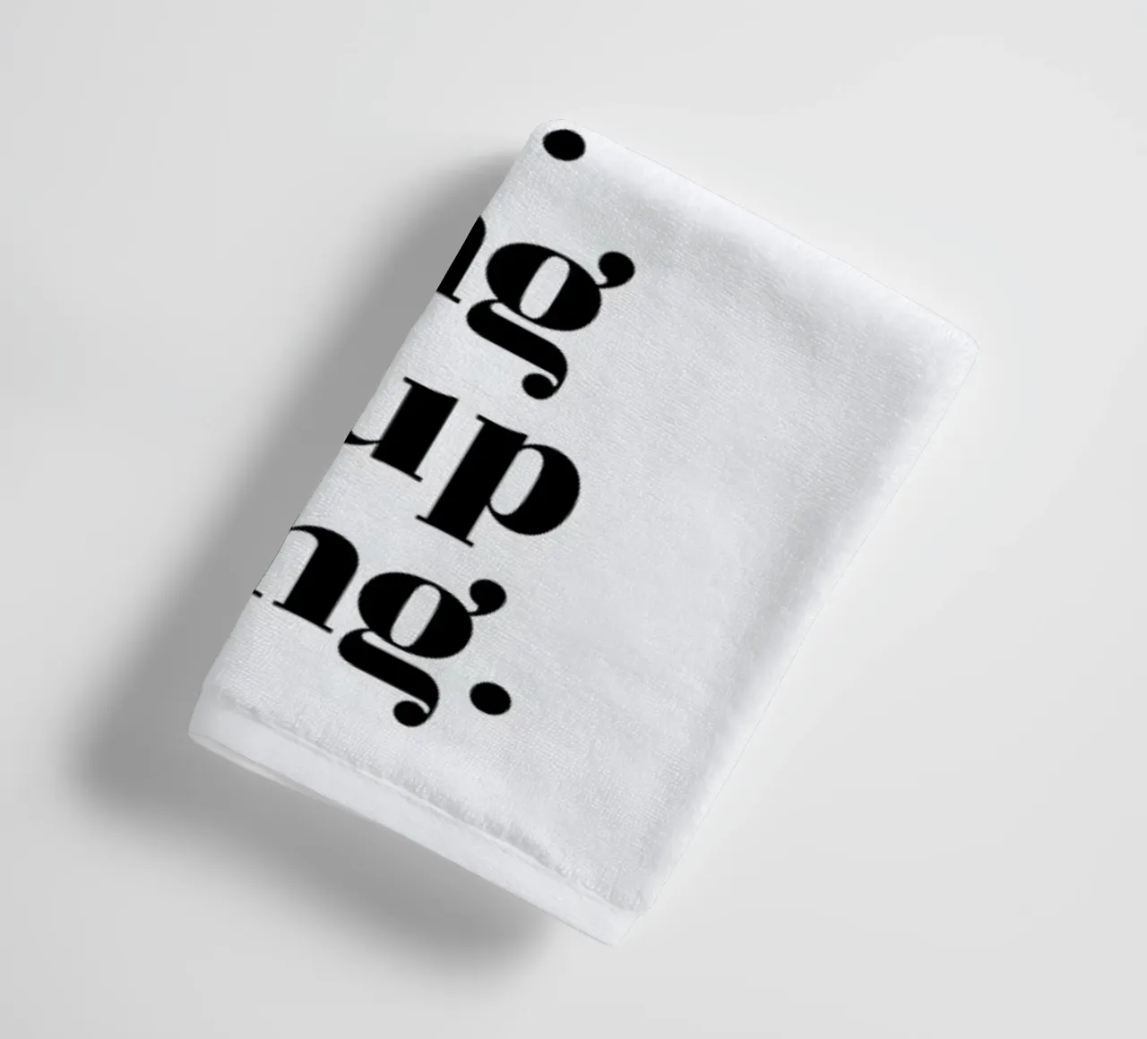 Get Back Up asciugamano da bagno da typed