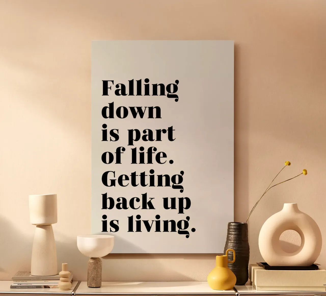 Get Back Up alluminio dibond da typed