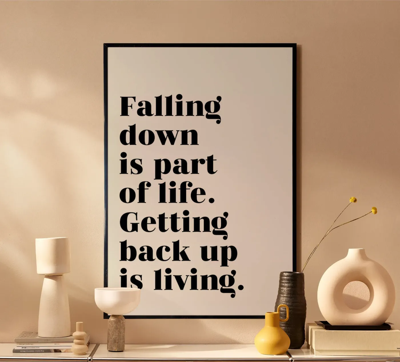 Get Back Up Poster von typed