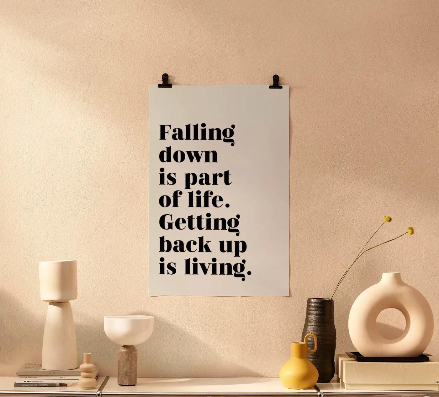 Get Back Up Poster von typed