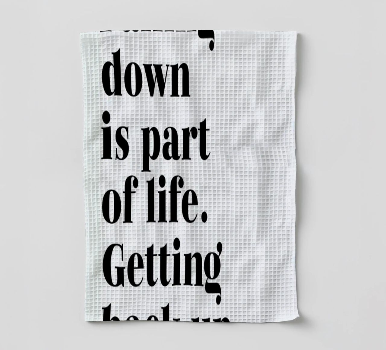 Get Back Up canovaccio da cucina da typed