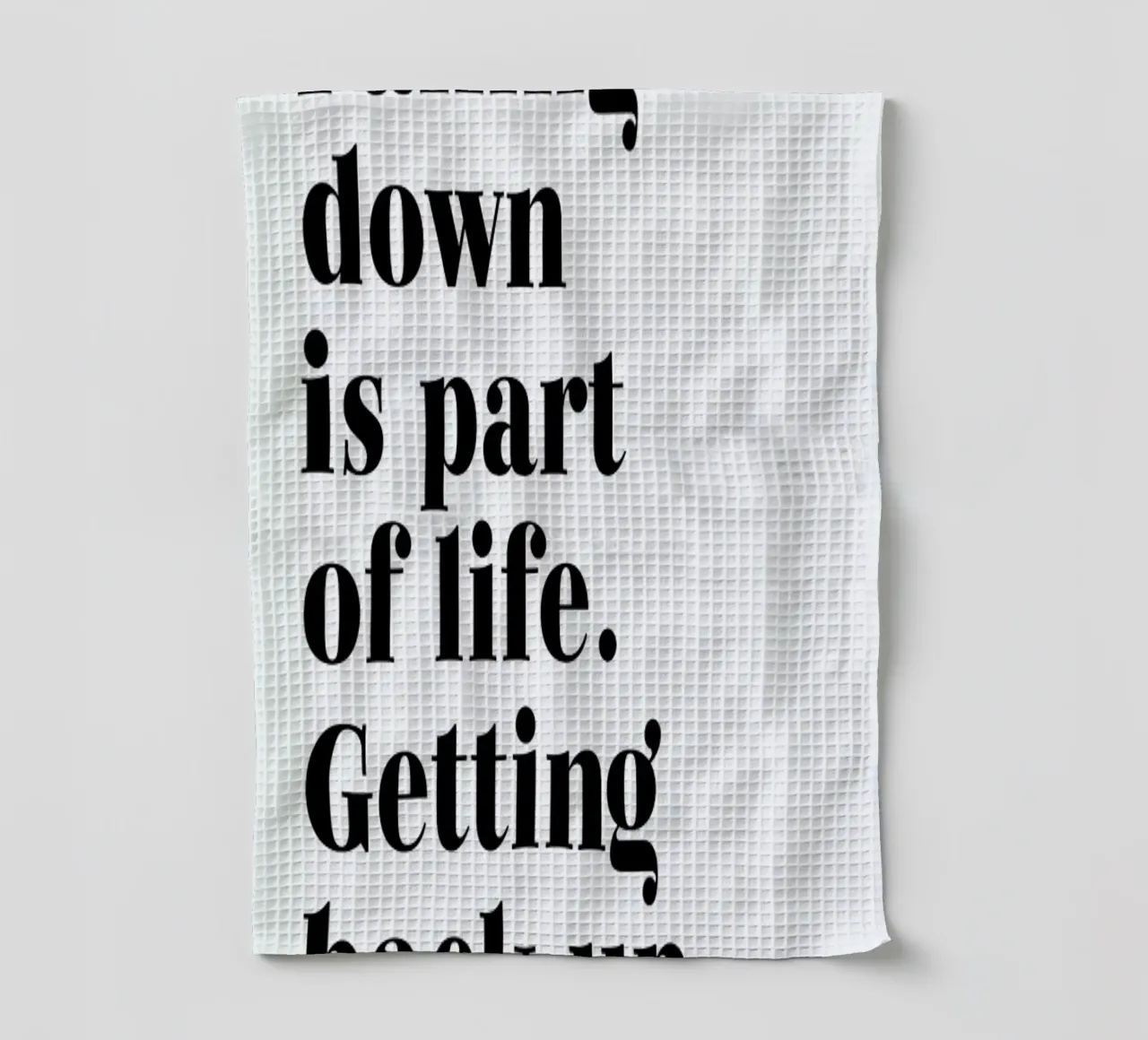 Get Back Up torchon de typed