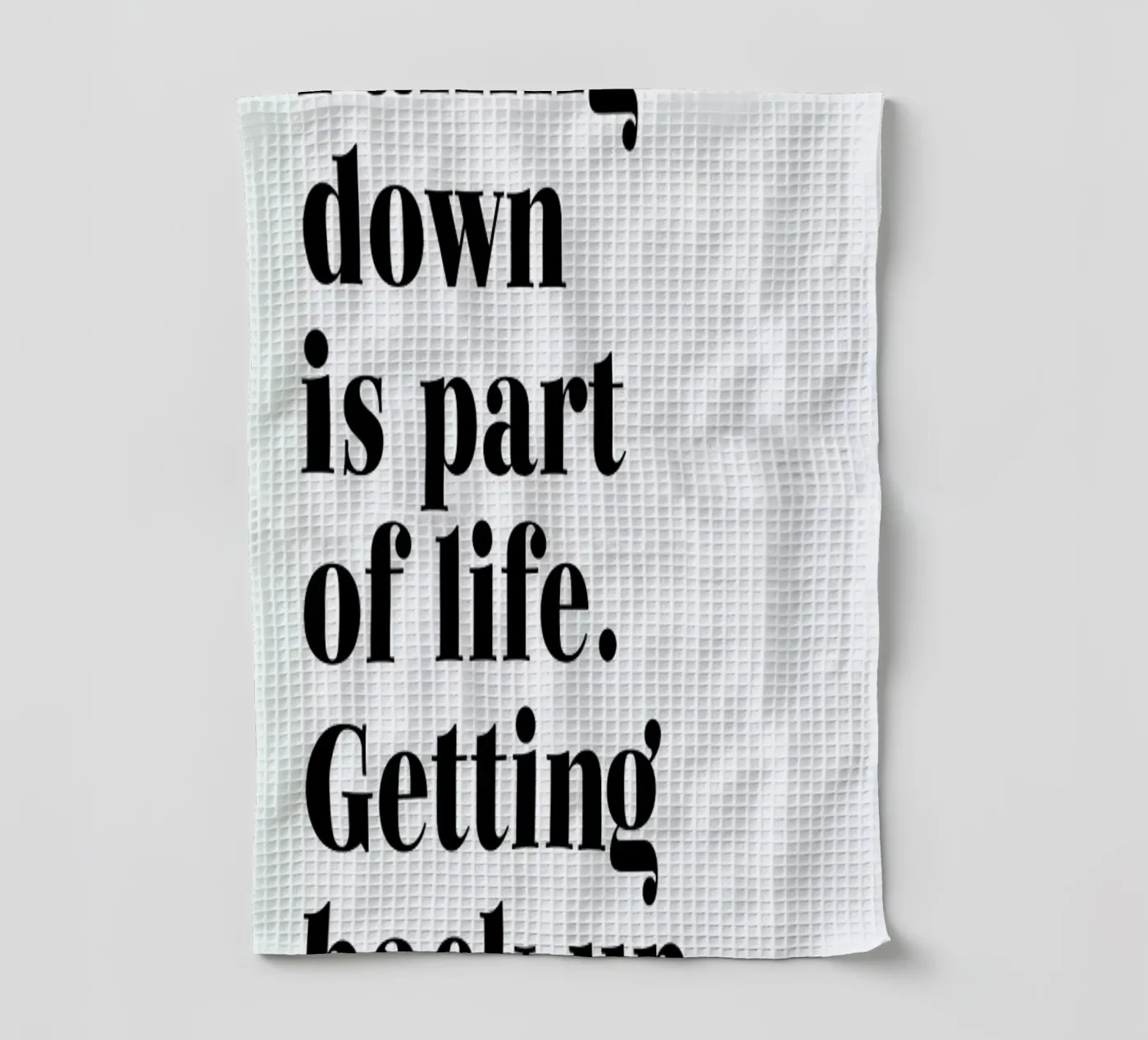 Get Back Up canovaccio da cucina da typed