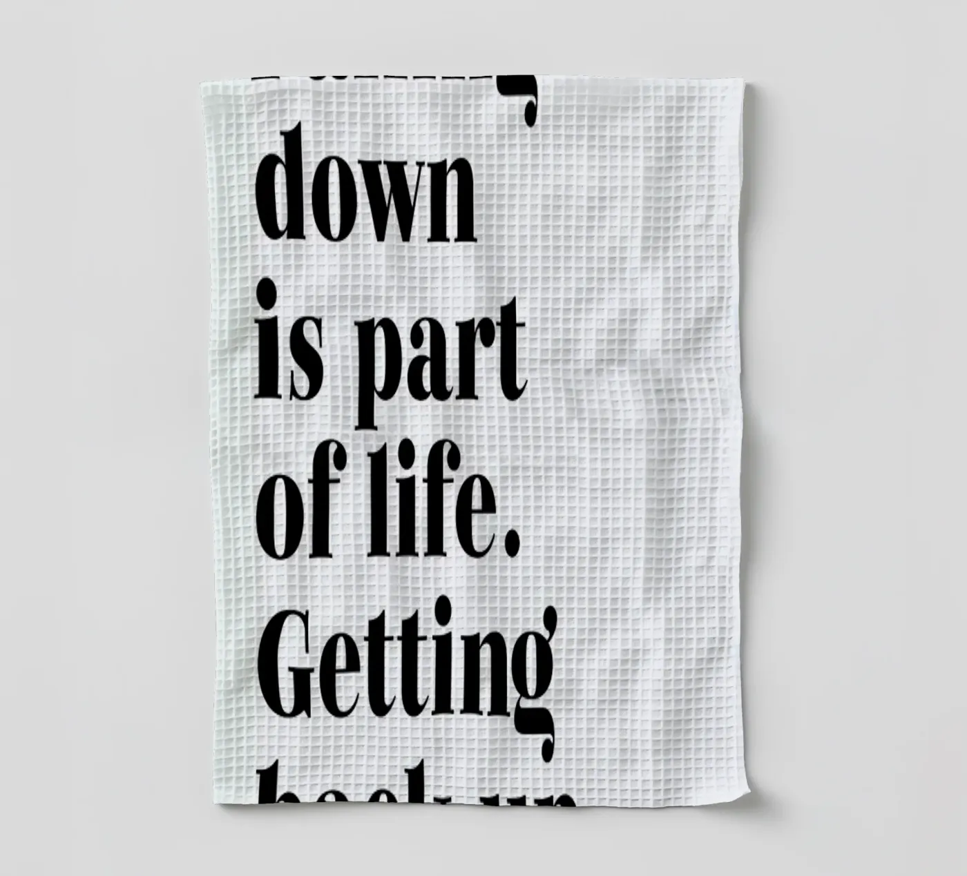 Get Back Up torchon de typed