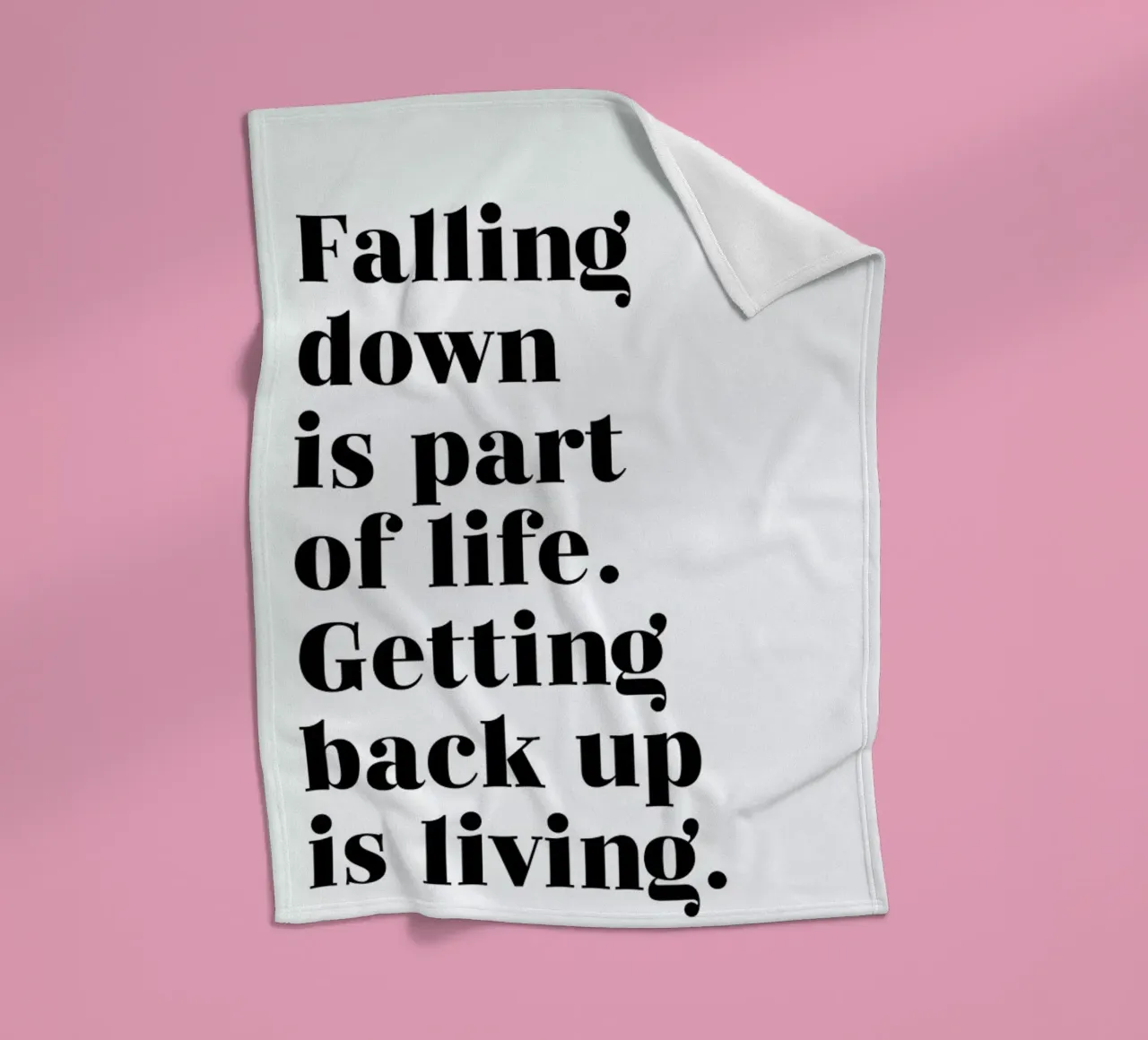 Get Back Up coperta in pile da typed