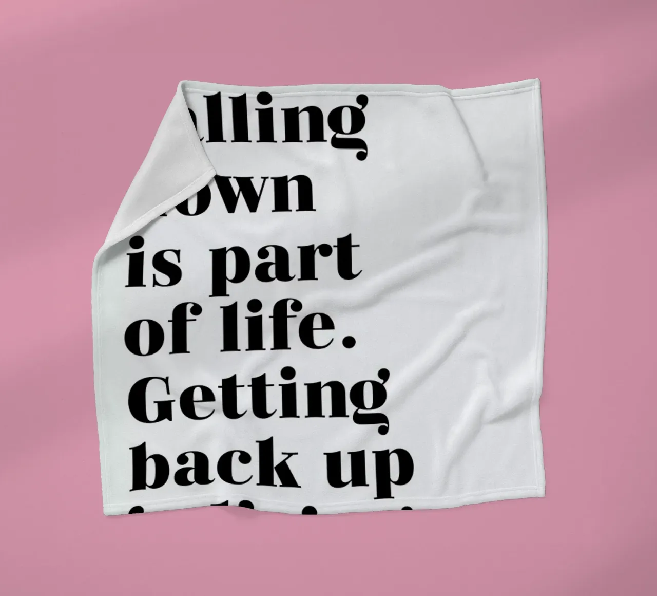 Get Back Up coperta in pile da typed
