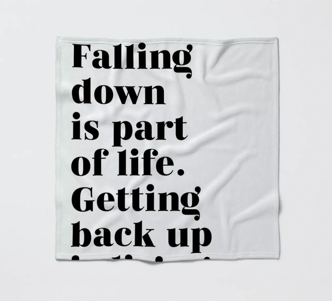 Get Back Up coperta in pile da typed