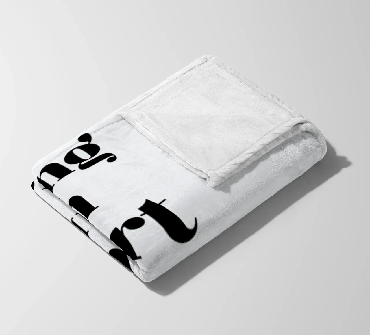 Get Back Up coperta in pile da typed