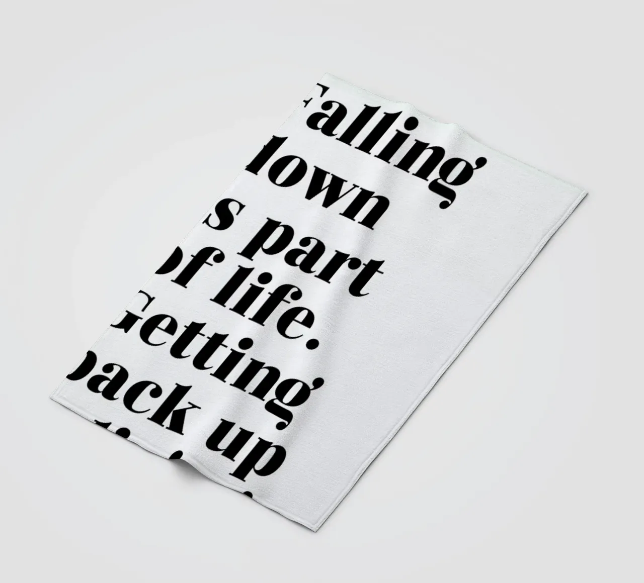 Get Back Up coperta in pile da typed