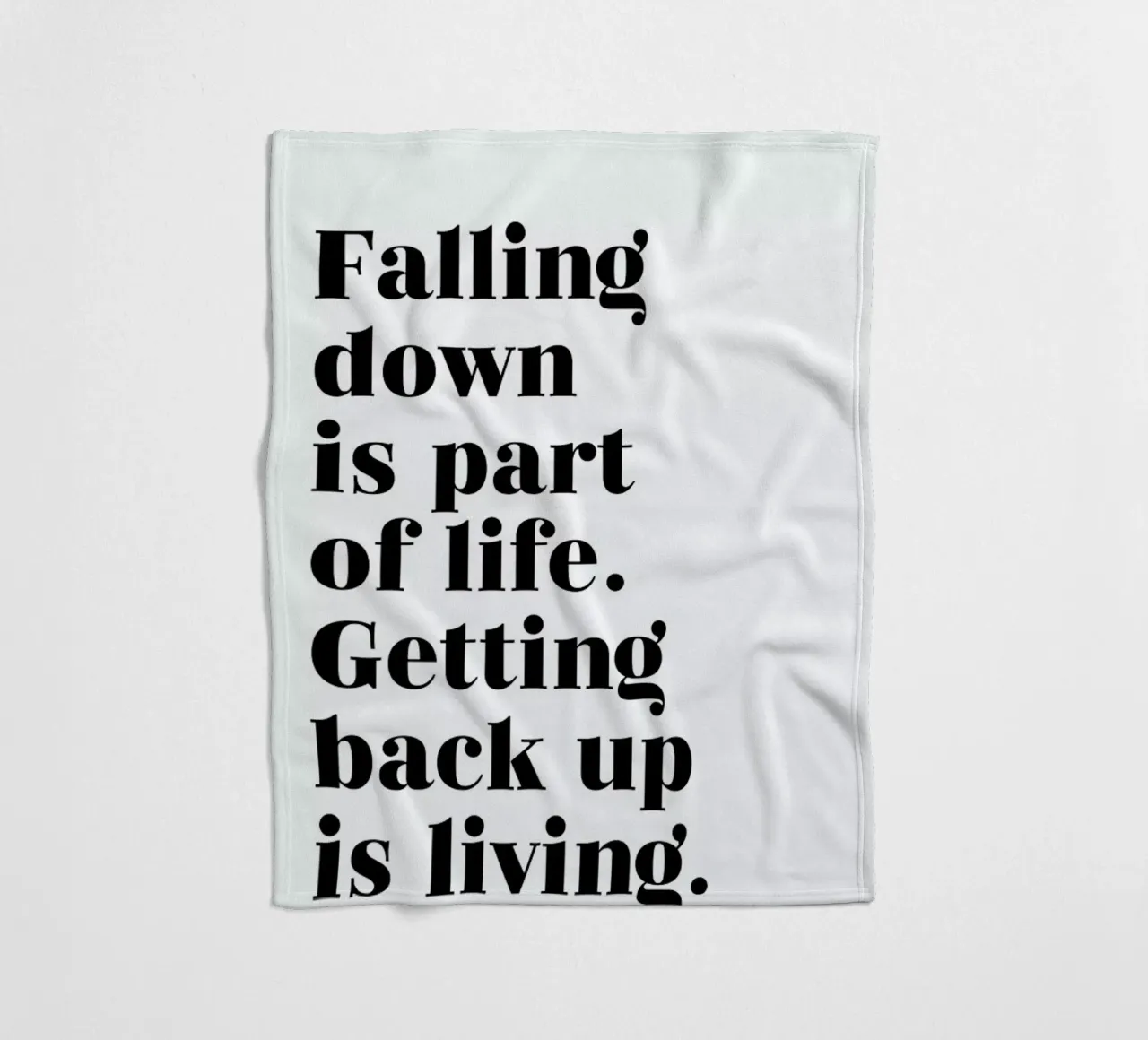 Get Back Up coperta in pile da typed