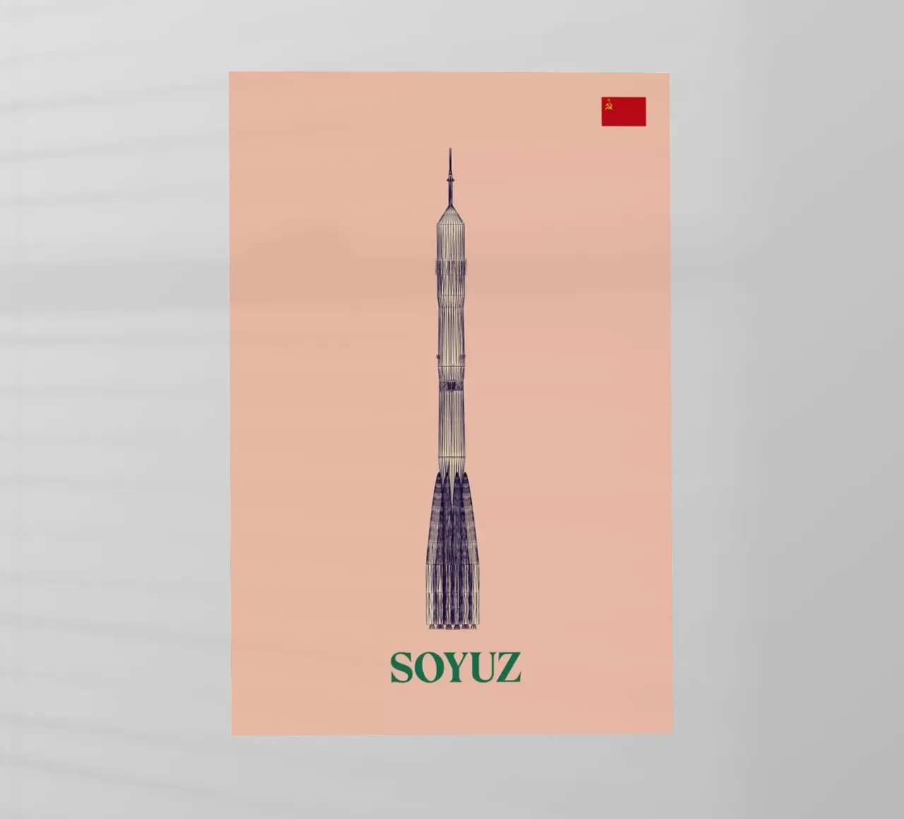 SOYUZ 3 CCCP Flag pellicola backlit da Marc Schulthess