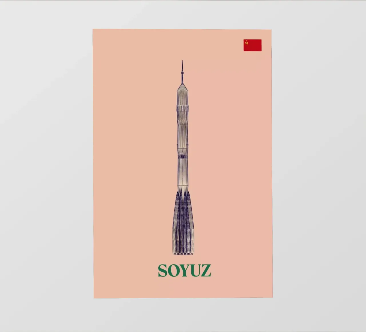 SOYUZ 3 CCCP Flag telo in pvc da Marc Schulthess