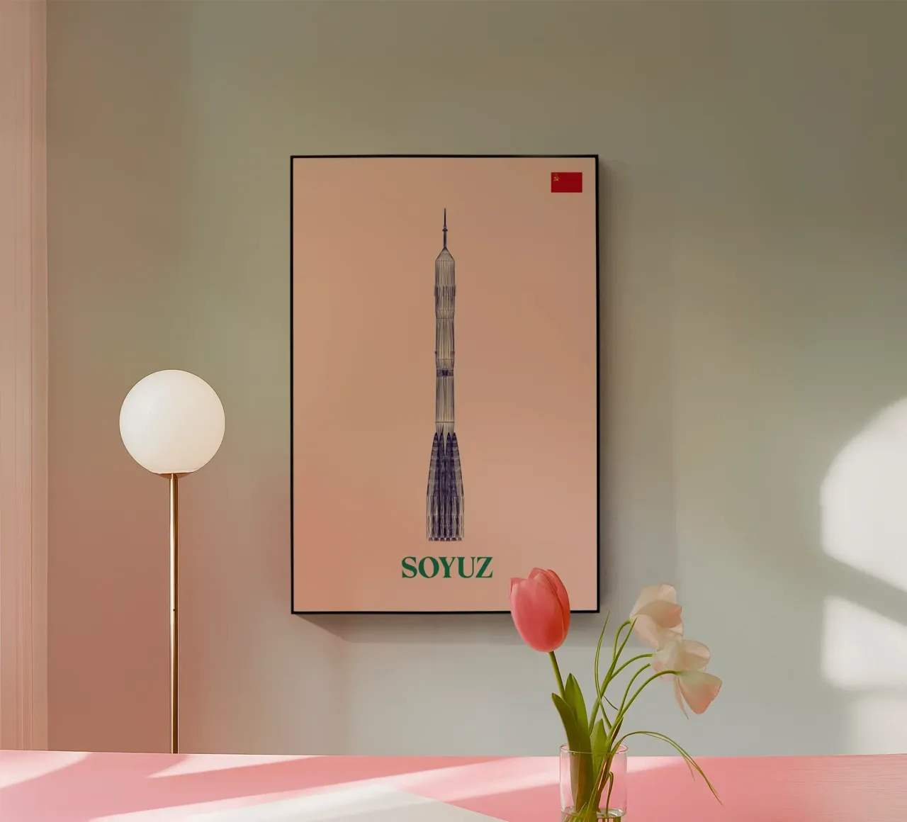 SOYUZ 3 CCCP Flag plexiglass da Marc Schulthess