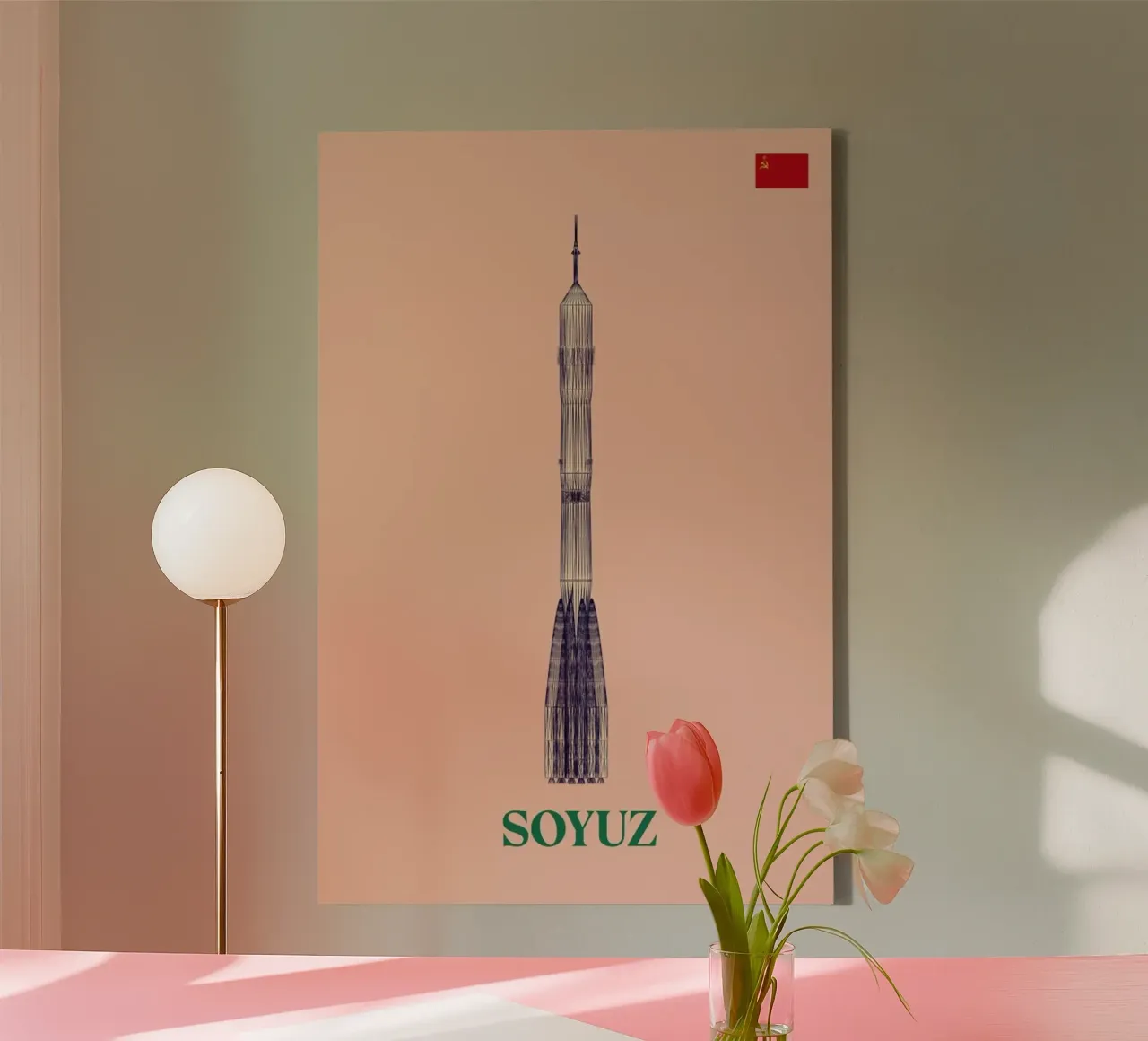 SOYUZ 3 CCCP Flag tela da Marc Schulthess