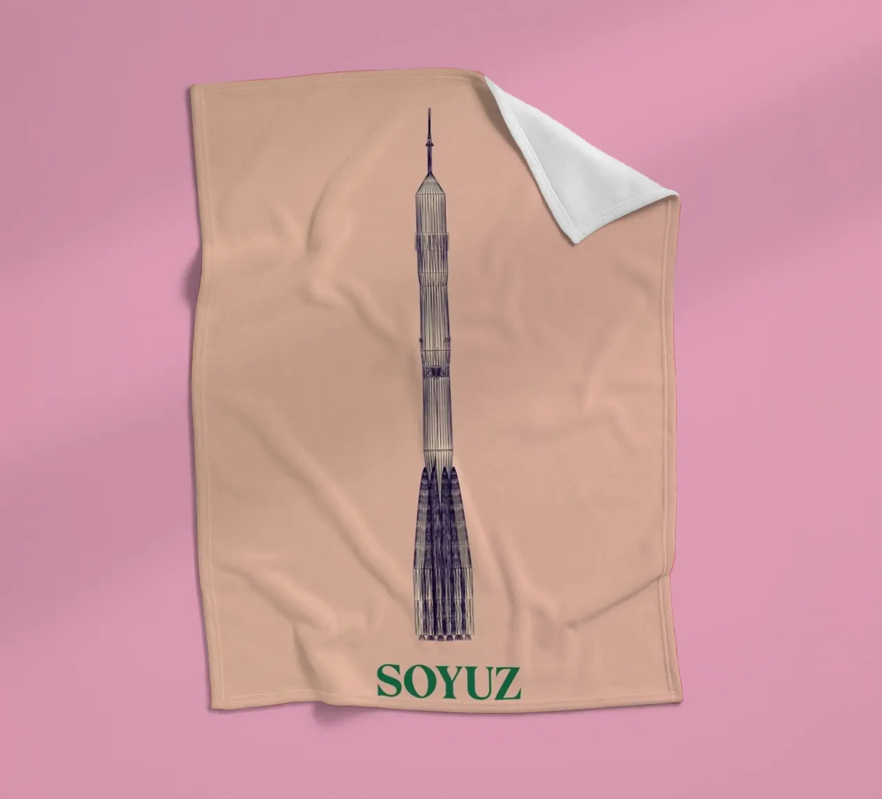 SOYUZ 3 CCCP Flag coperta in pile da Marc Schulthess