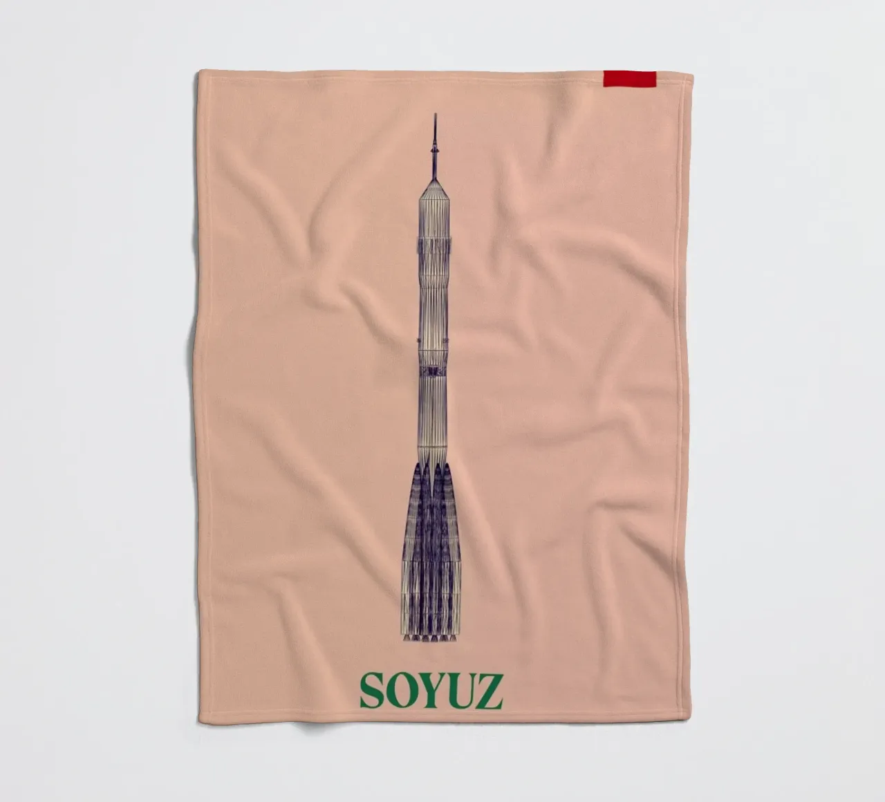 SOYUZ 3 CCCP Flag coperta in pile da Marc Schulthess