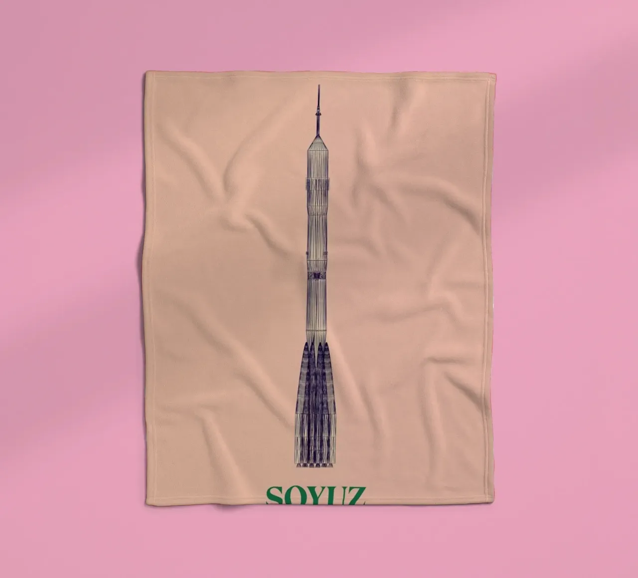 SOYUZ 3 CCCP Flag coperta in pile da Marc Schulthess