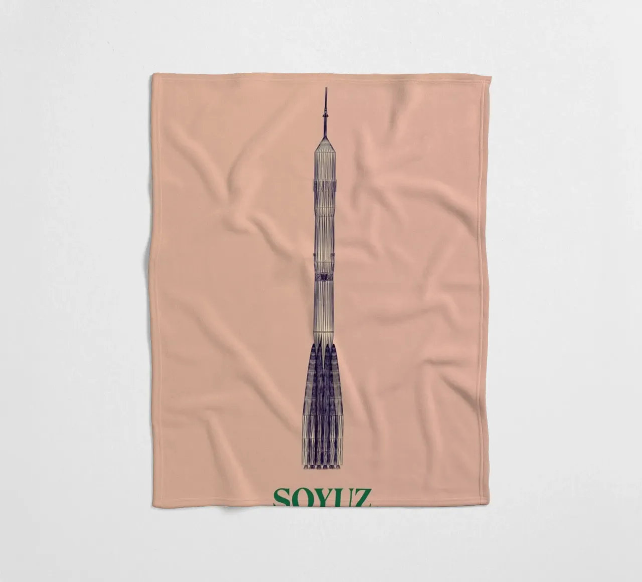 SOYUZ 3 CCCP Flag coperta in pile da Marc Schulthess