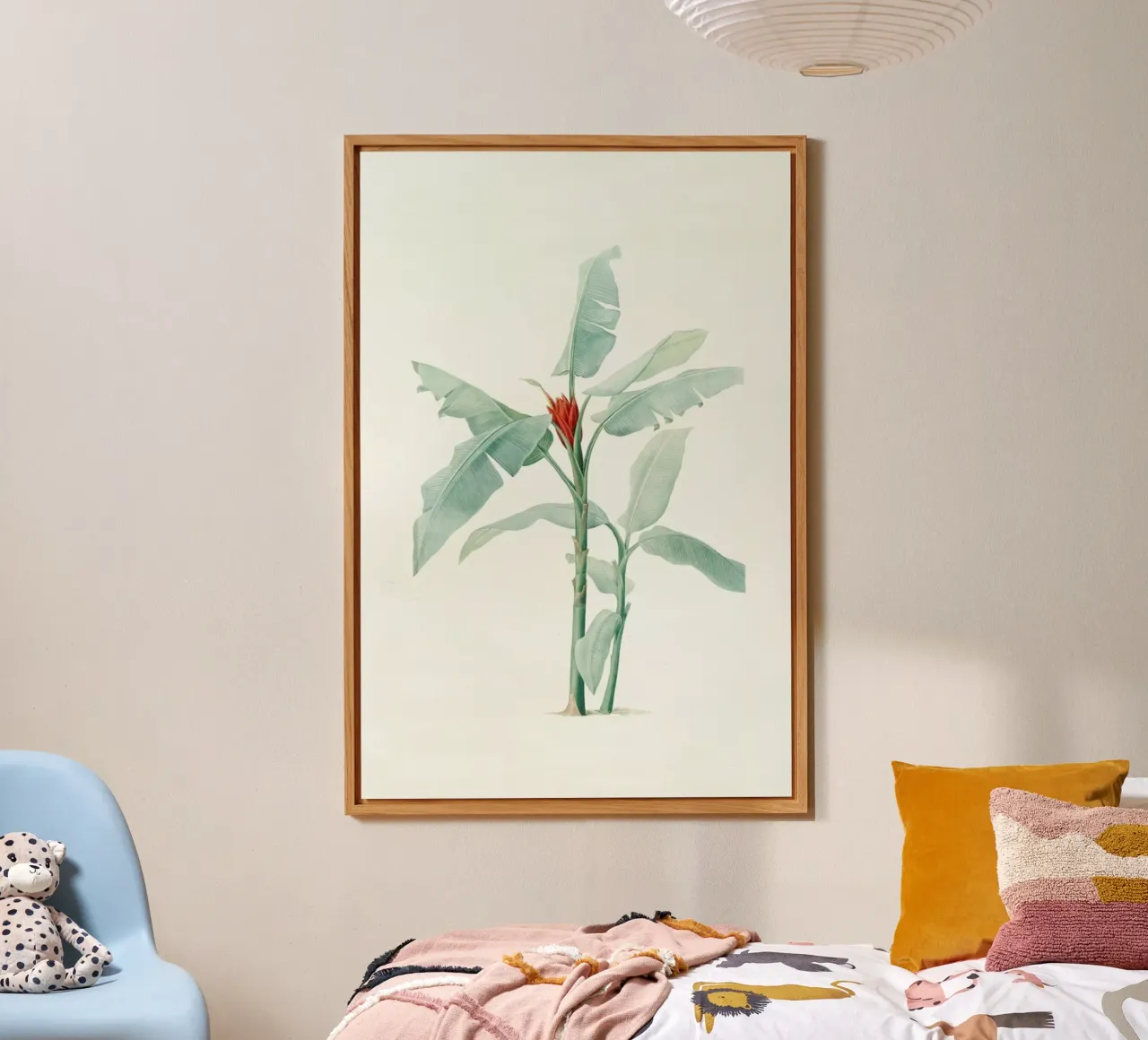 Musa coccinea, Redouté - Pierre Joseph alluminio dibond da Artokoloro Quint Lox Ltd