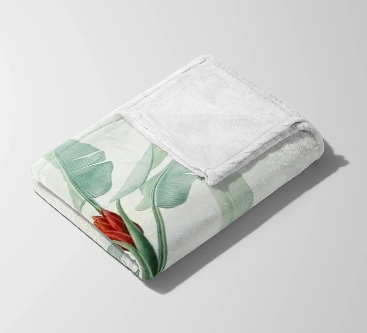Musa coccinea, Redouté - Pierre Joseph coperta in pile da Artokoloro Quint Lox Ltd